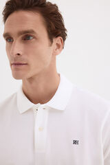 Pedro del Hierro Piqu&eacute; basic polo shirt White