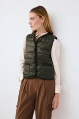 Pedro del Hierro Plain puffer gilet Green