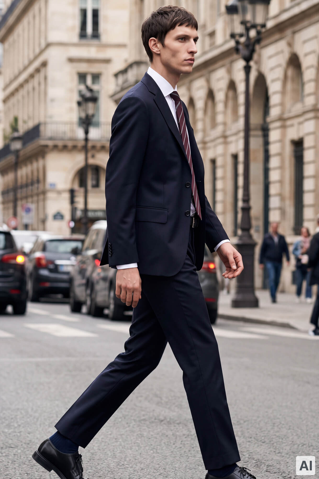 Pedro del Hierro Blue tailored structure coordinated suit trousers