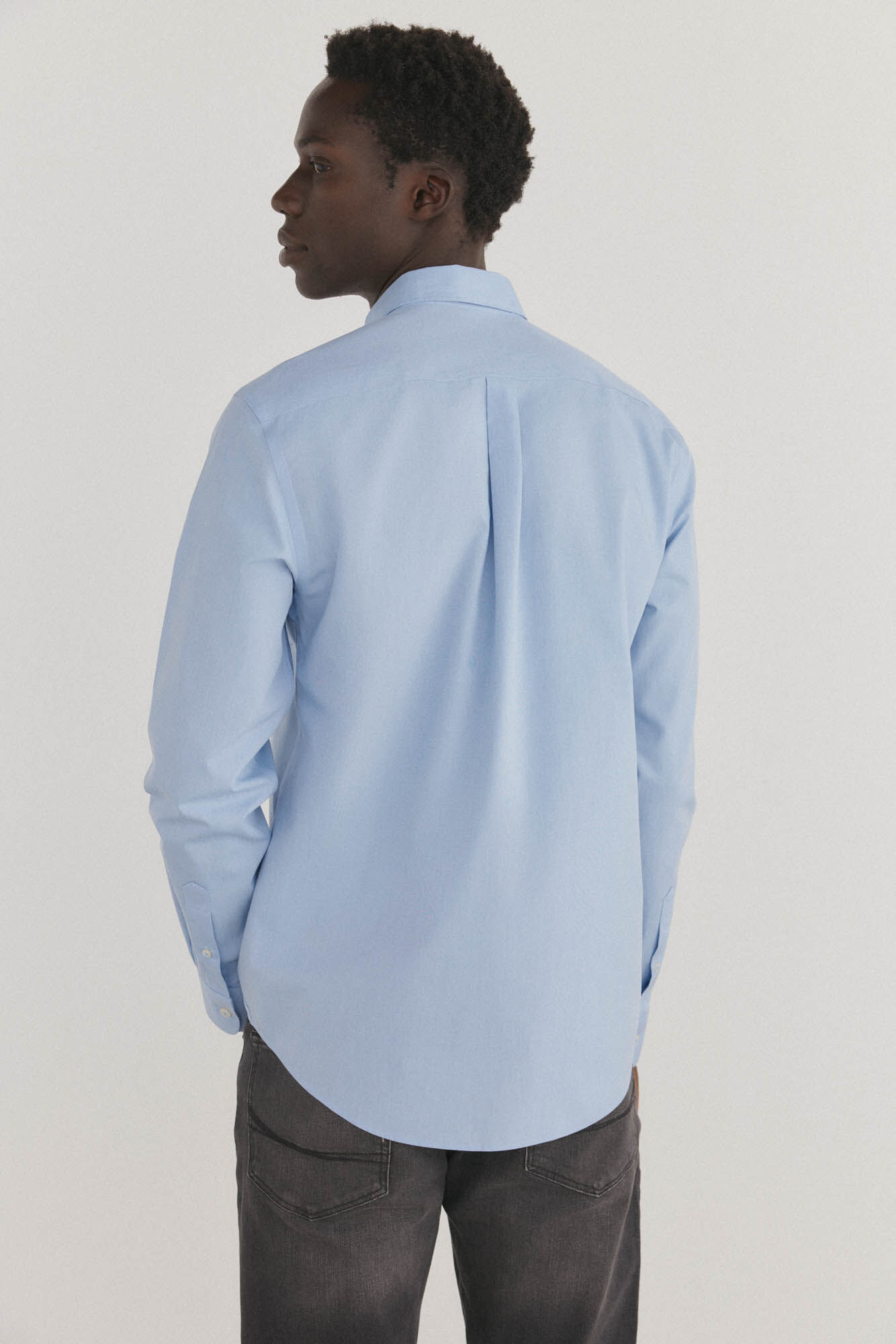 Pedro del Hierro Non iron + anti-stain smooth shirt Blue