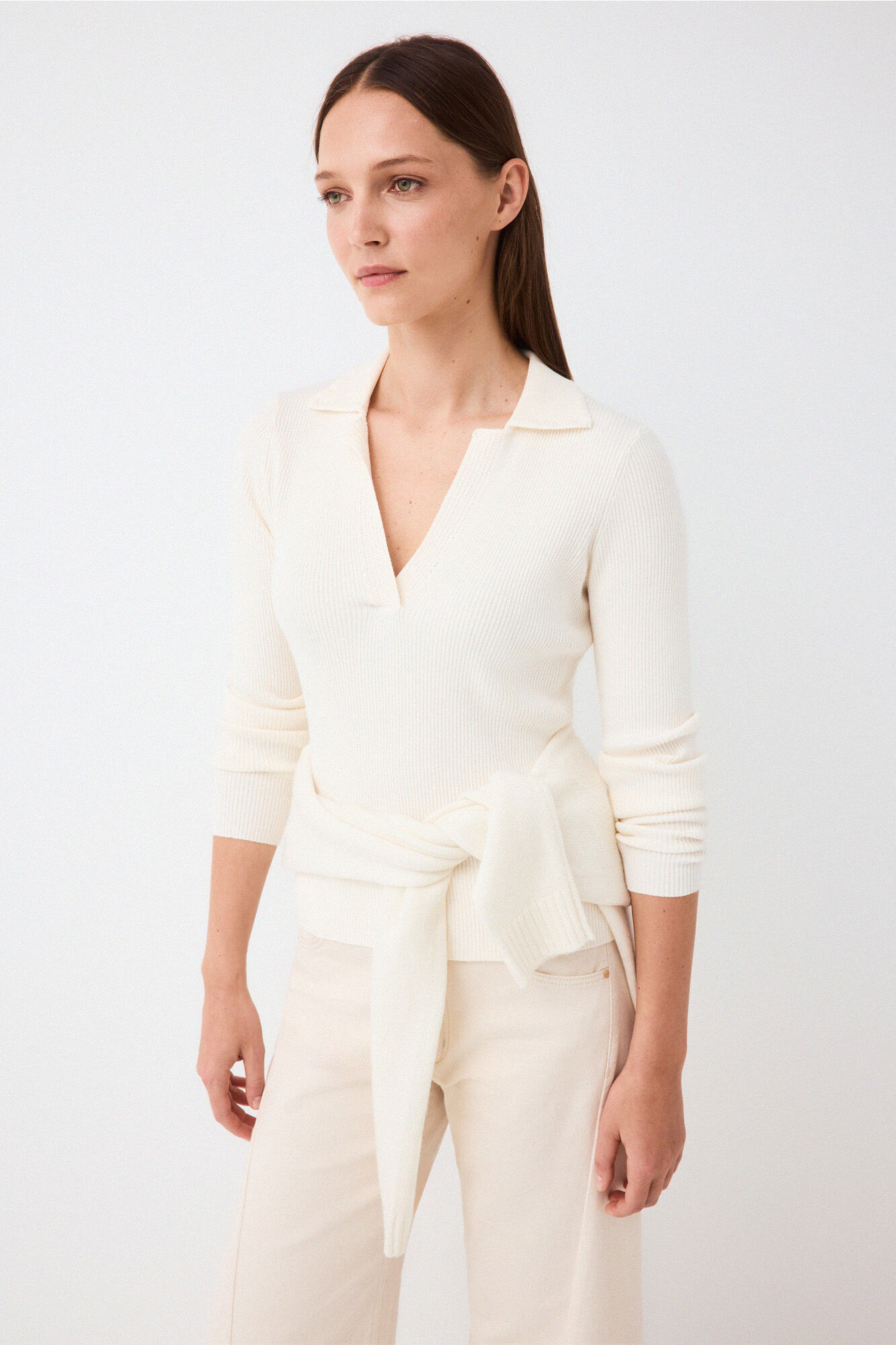 Pedro del Hierro Jersey cuello polo crochet
