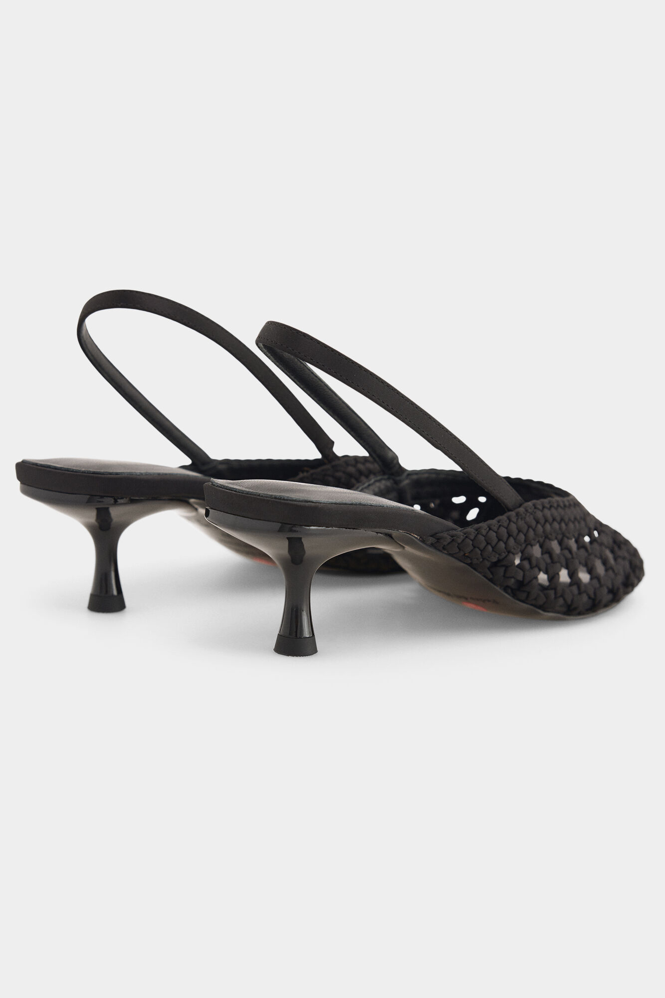 Pedro del Hierro Black braided sandal Black