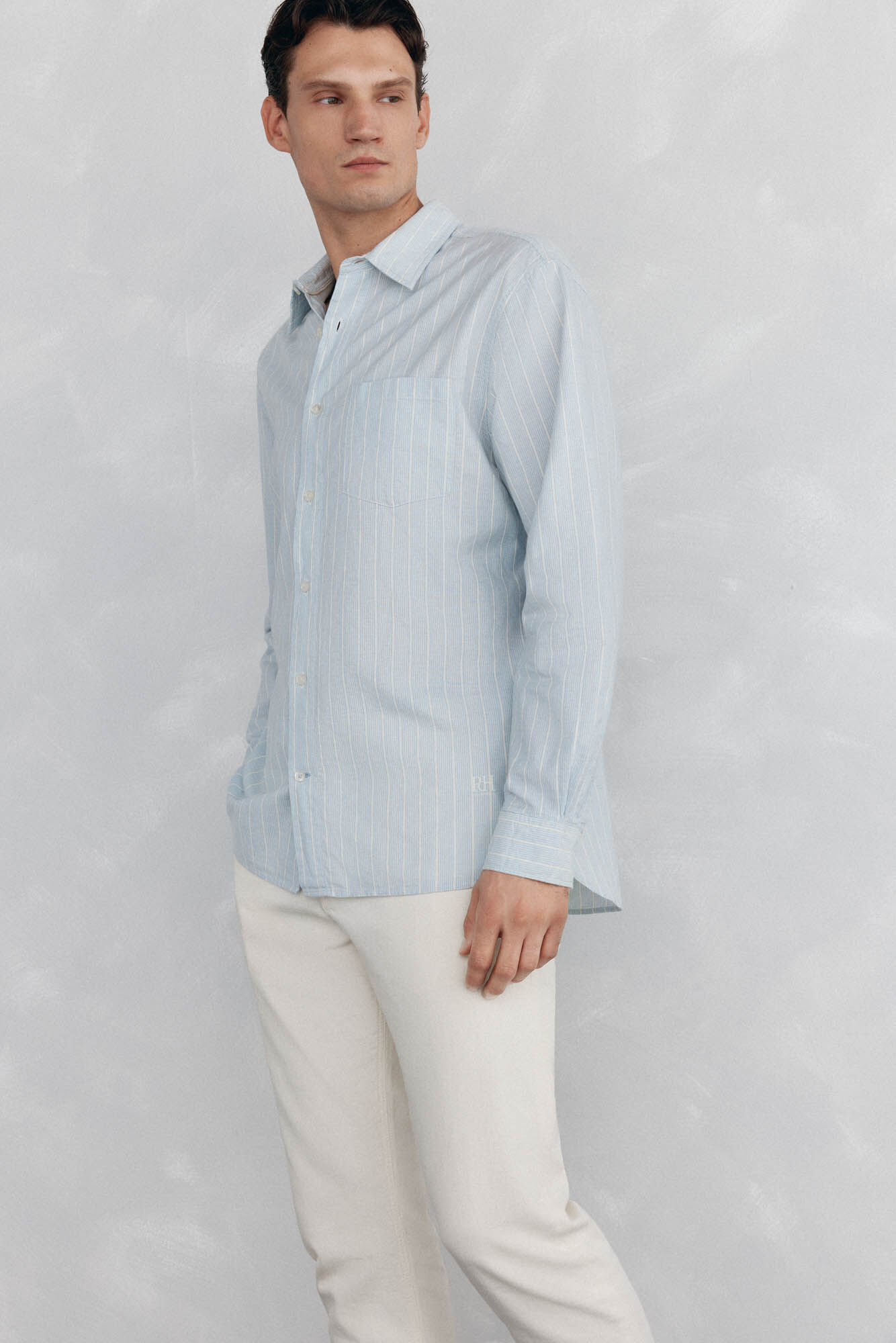 Pedro del Hierro Striped shirt   Blue