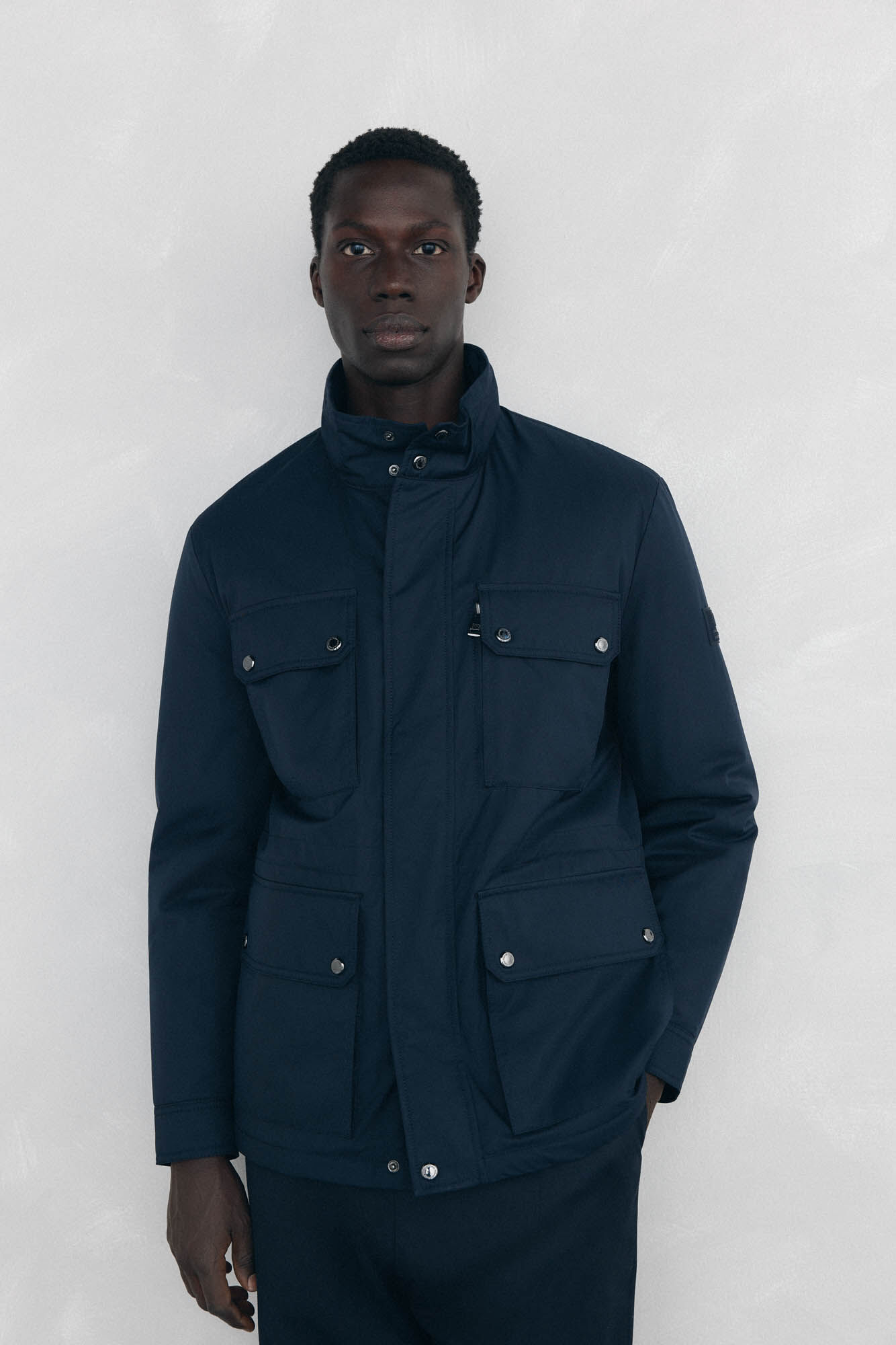 Pedro del Hierro Jaqueta de 4 bolsos Azul