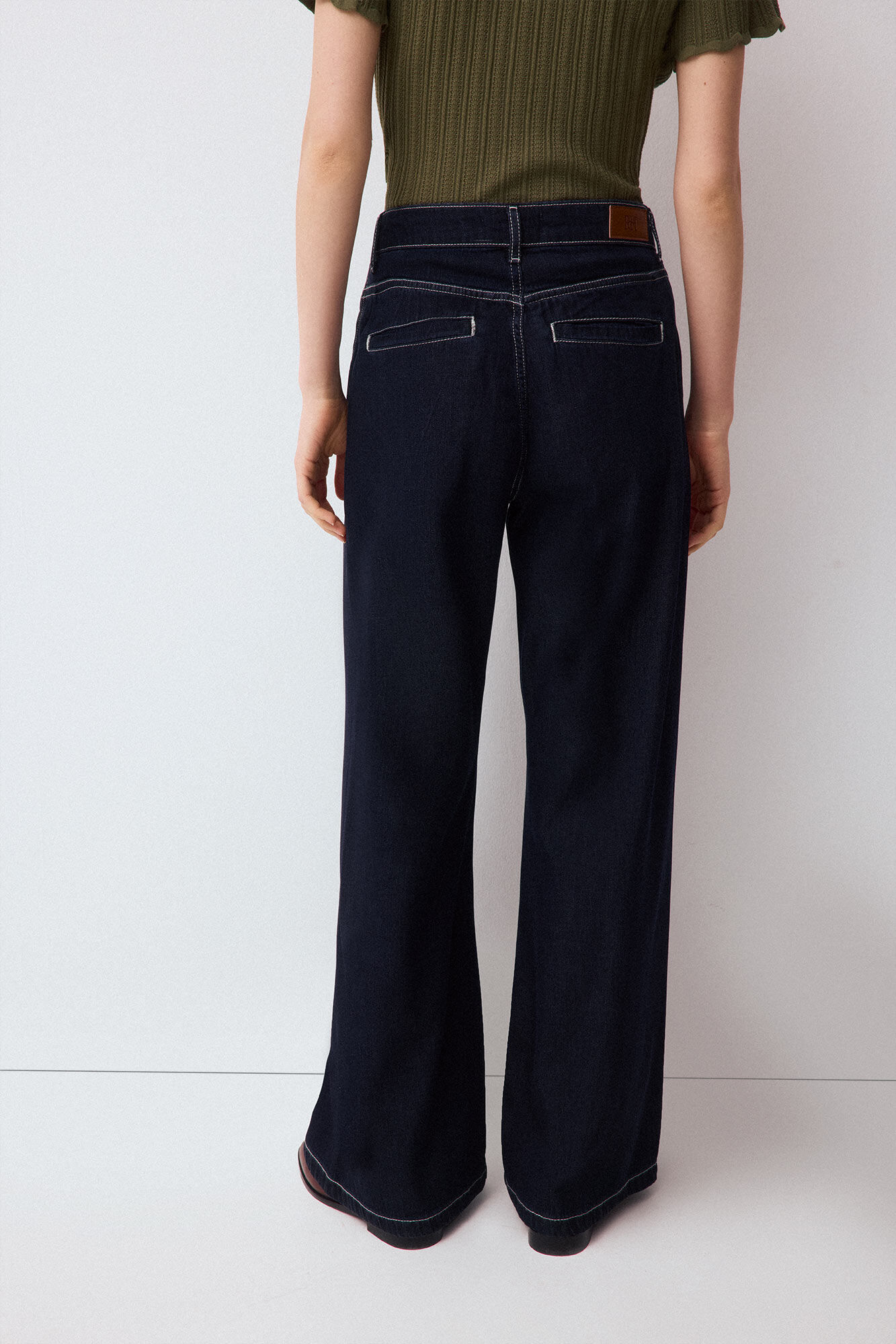 Pedro del Hierro Jeans wide leg arch Blue