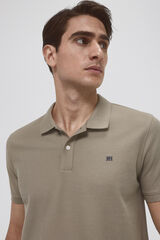 Pedro del Hierro Slim basic polo shirt with embroidered logo Green