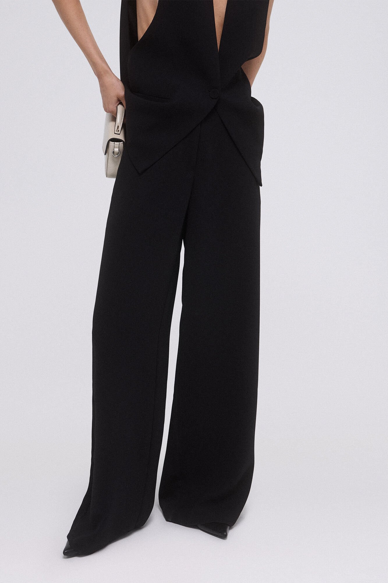 Pedro del Hierro Pantal&oacute;n ancho Negro