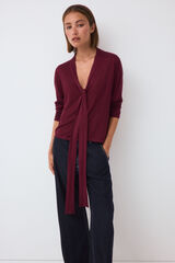 Pedro del Hierro Long sleeve tie jumper Pink