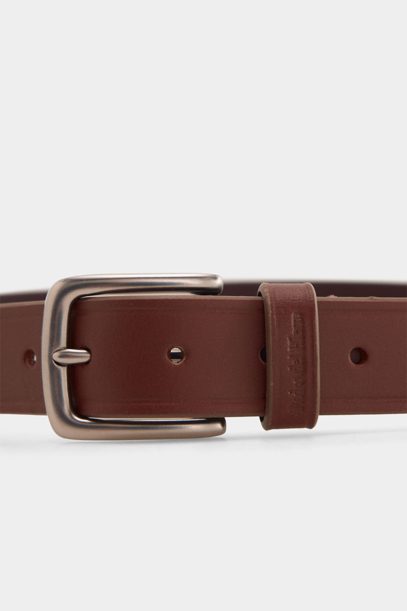 Pedro del Hierro Cintur&oacute;n piel sport Marr&oacute;n