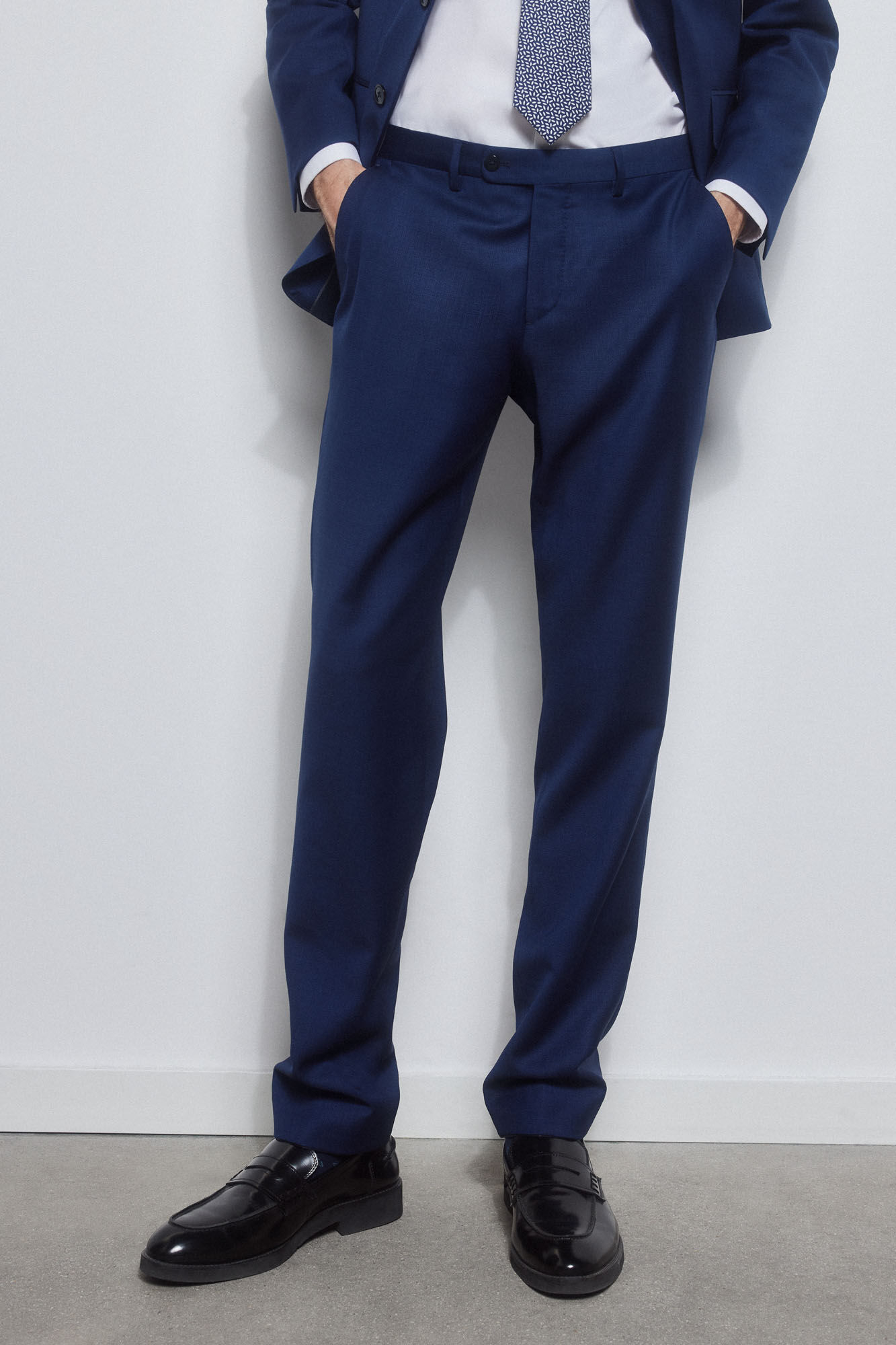 Pedro del Hierro Pantal&oacute;n azul bi-stretch slim Azul