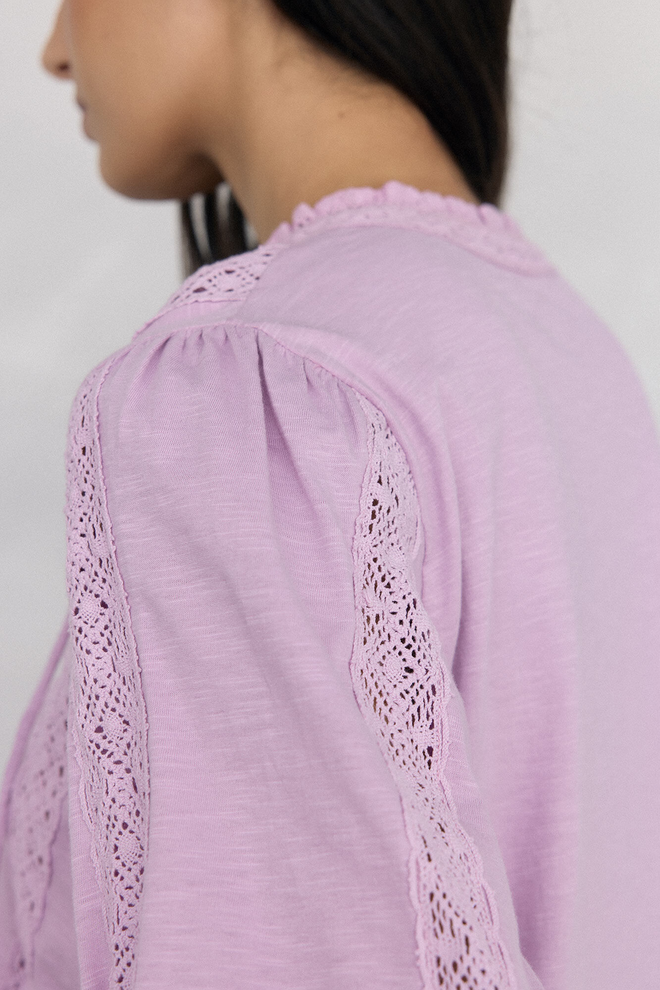 Pedro del Hierro Puffed bow or tie -shirt Pink