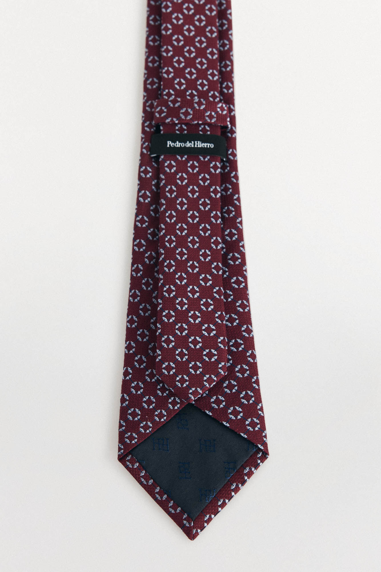 Pedro del Hierro Gravata seda natural Bordeaux