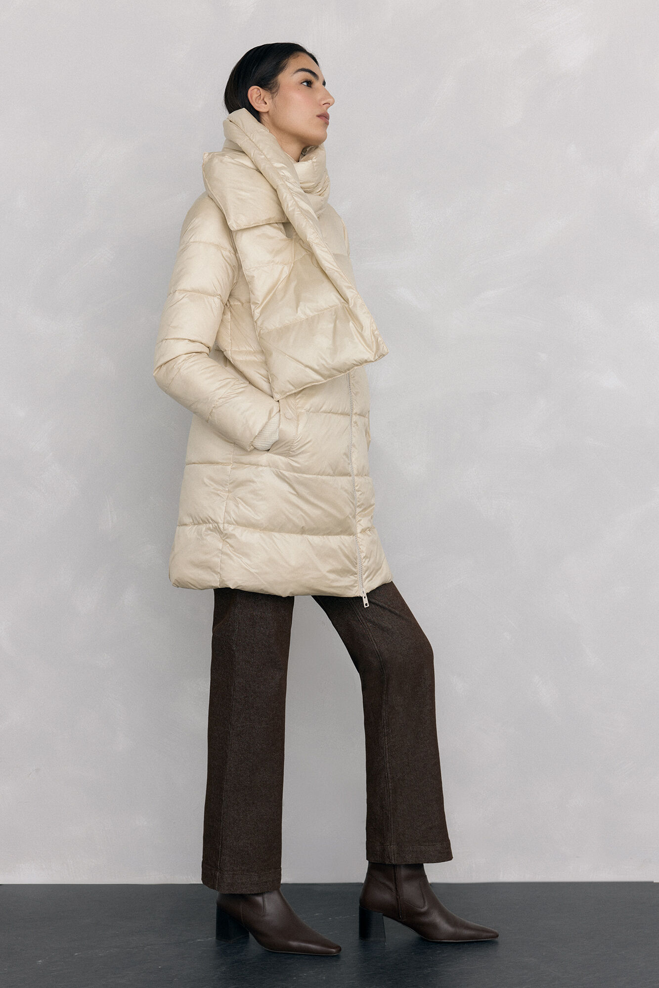 Pedro del Hierro Parka larga bufanda