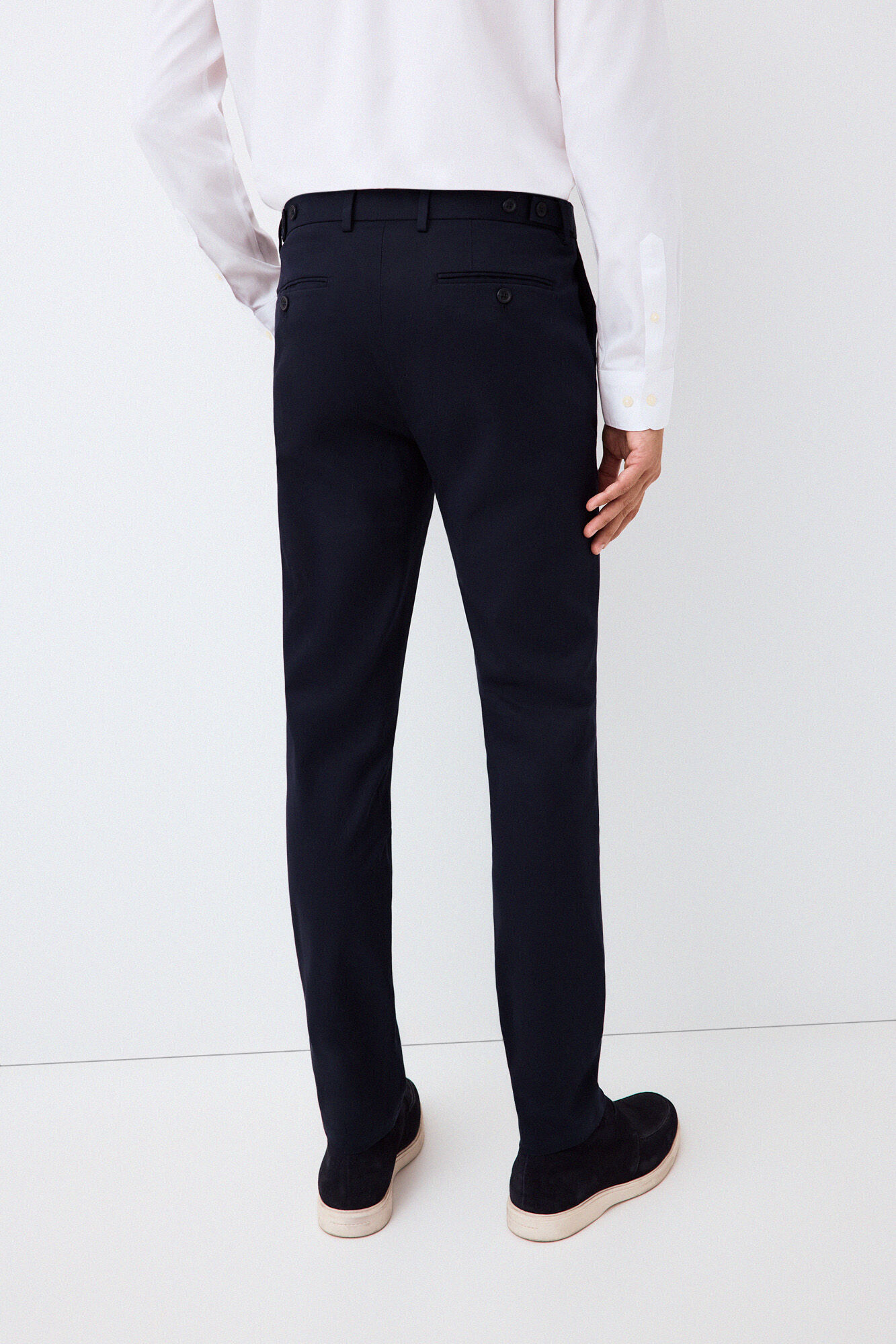 Pedro del Hierro Oversized slim chinos Blue