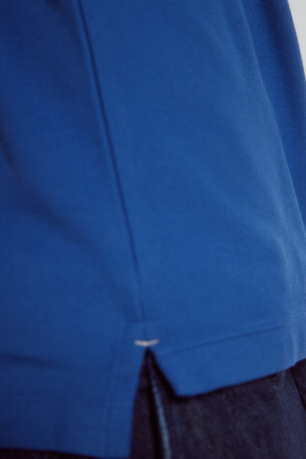Pedro del Hierro Essential slim polo shirt Blue