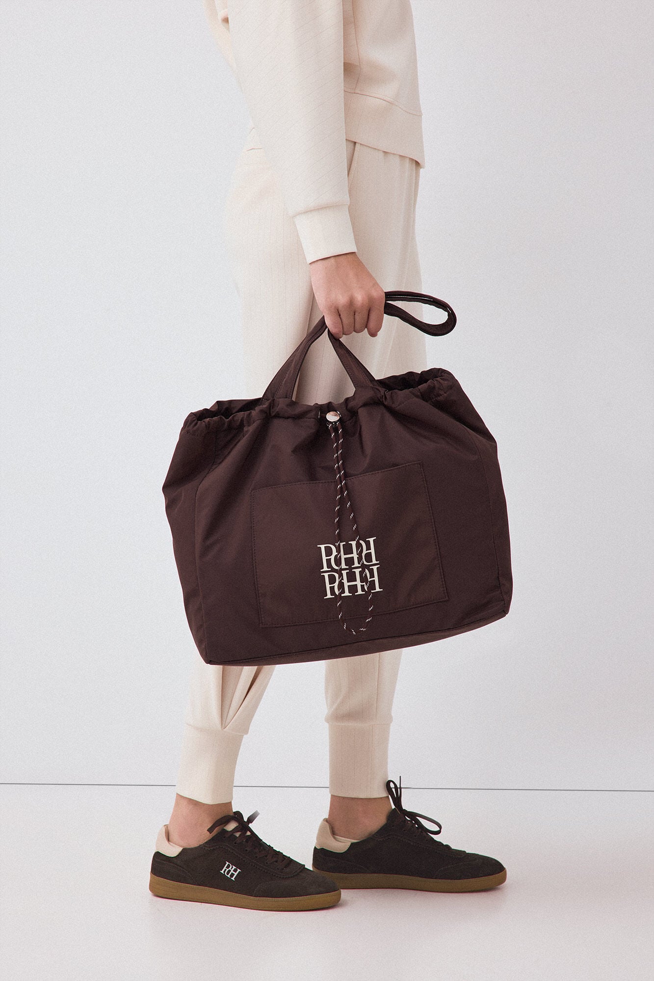 Pedro del Hierro Gathered nylon handbag