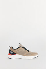 Pedro del Hierro Fabric lace-up trainer Brown