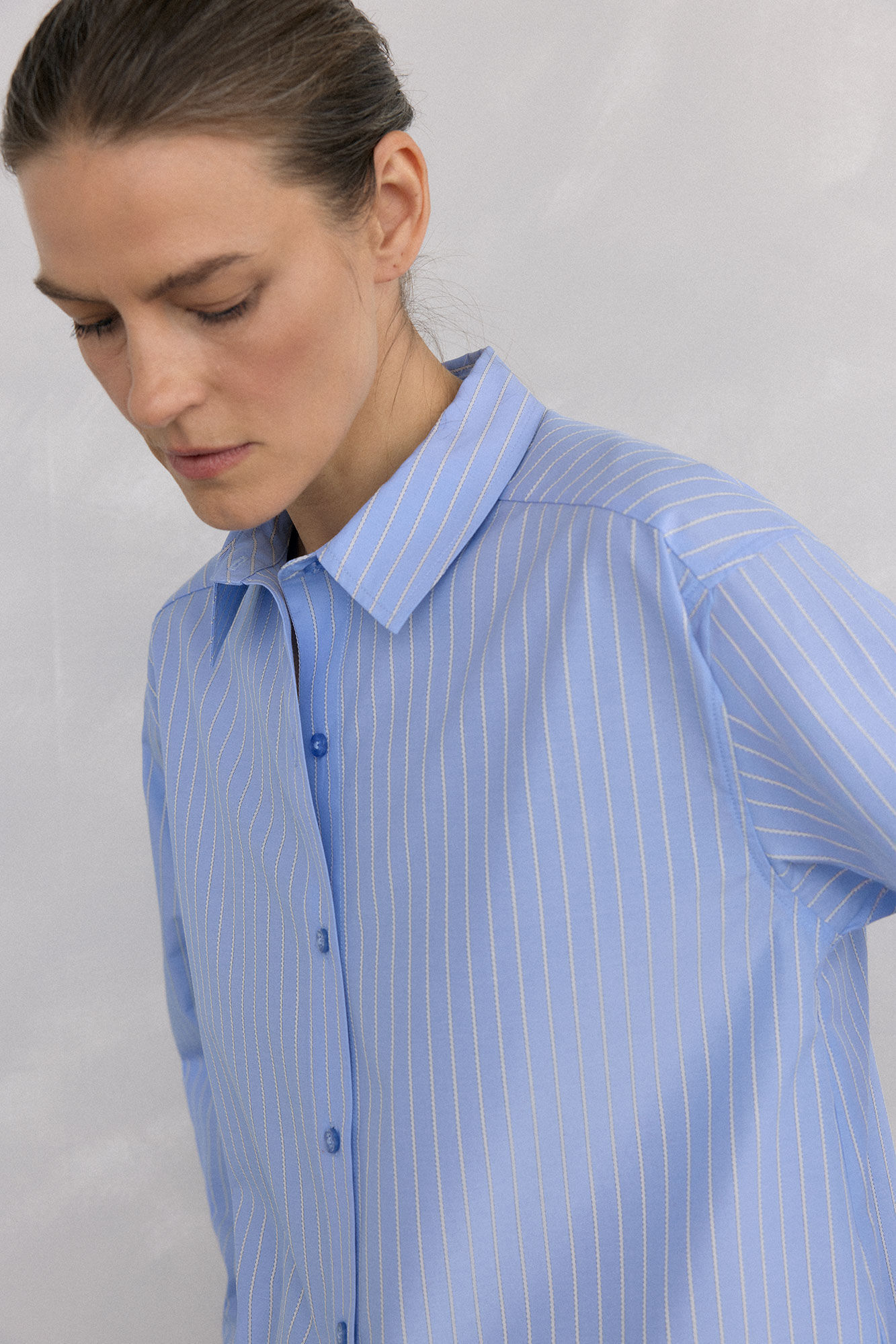 Pedro del Hierro Camisa rayas Blue