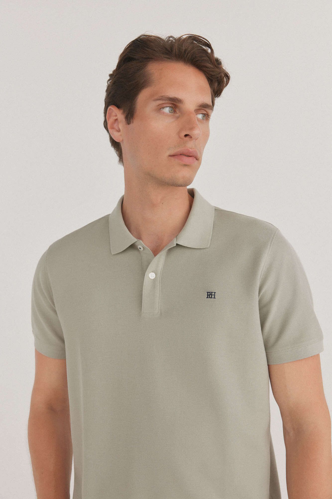 Pedro del Hierro Essential slim polo shirt Green