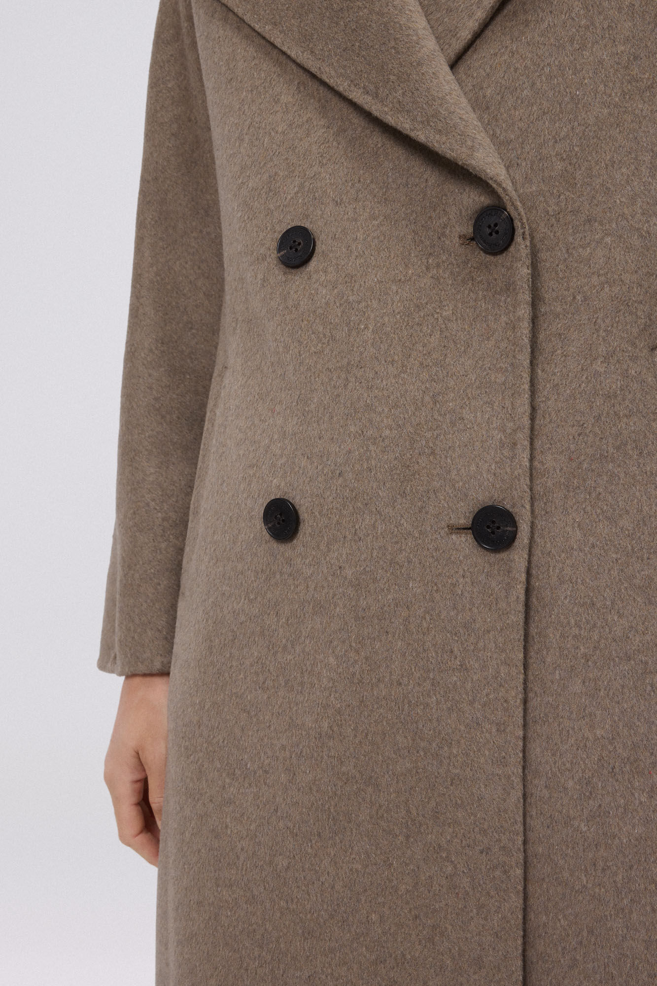 Pedro del Hierro Doubleface dressing gown coat Grey