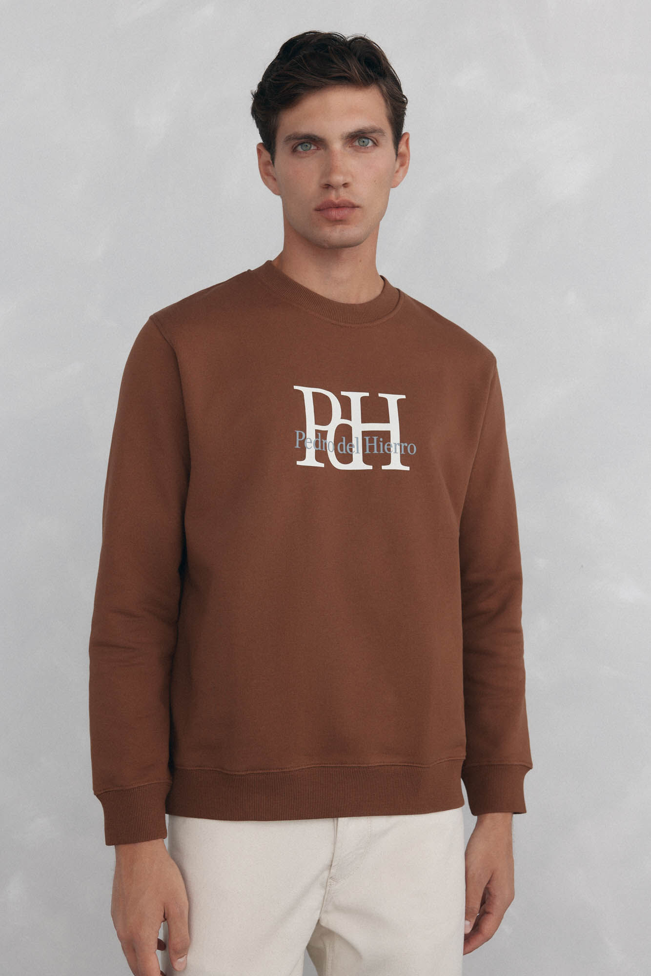 Pedro del Hierro Big logo crew neck sweatshirt