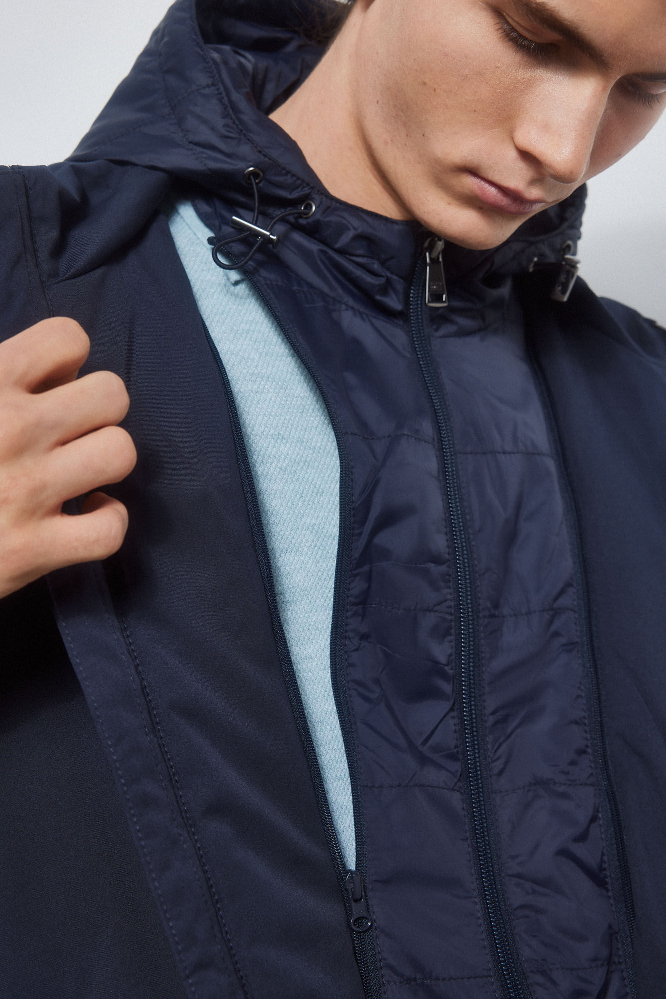 Pedro del Hierro Lined jacket Blue