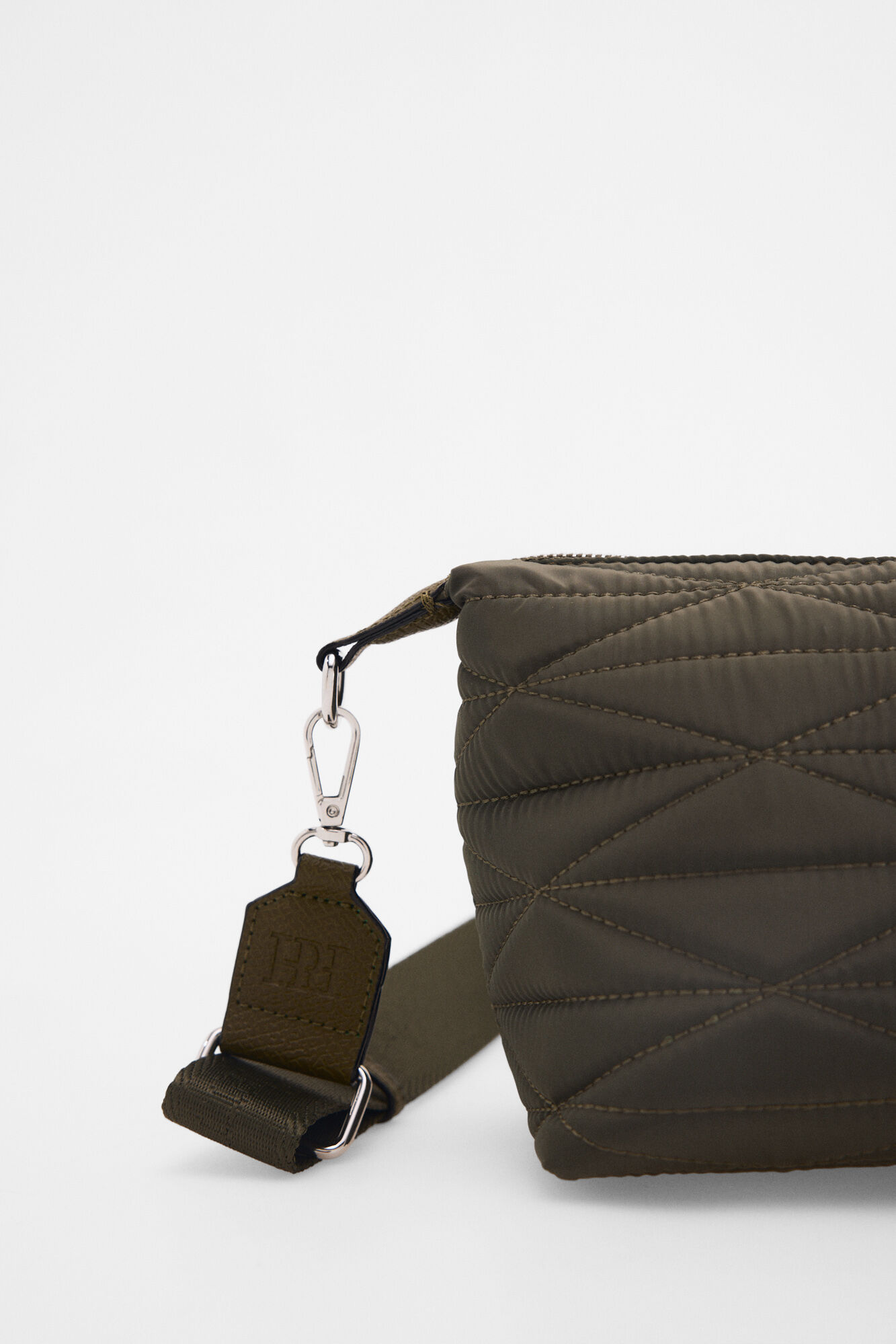 Pedro del Hierro Mala a tiracolo acolchoada em nylon Verde