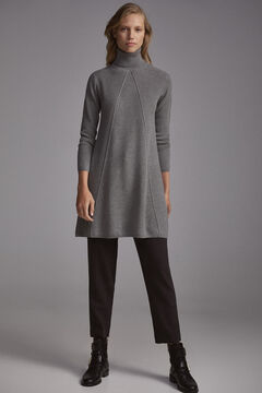 Pedro del Hierro A-line jersey-knit dress Grey