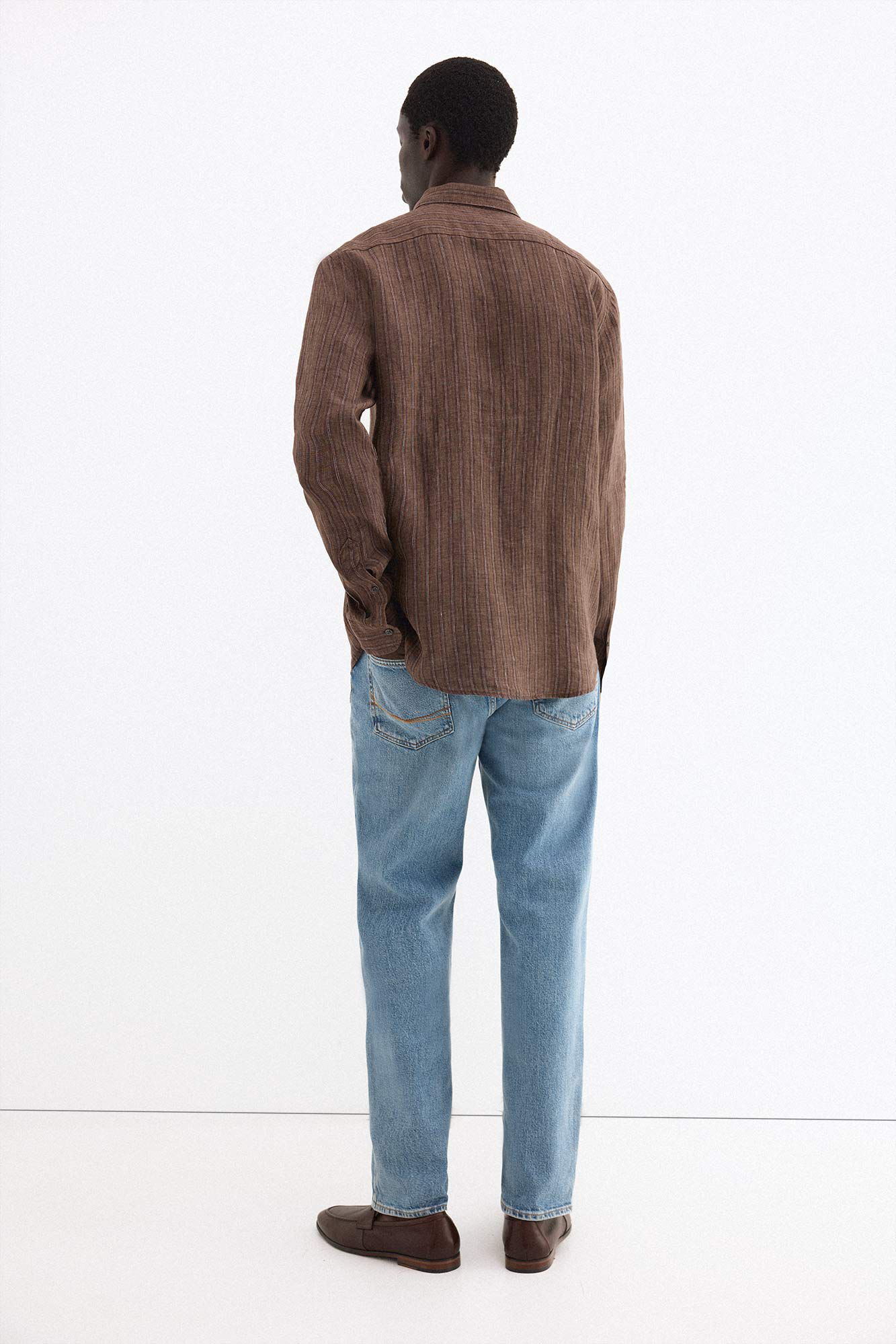 Pedro del Hierro Italian linen striped shirt