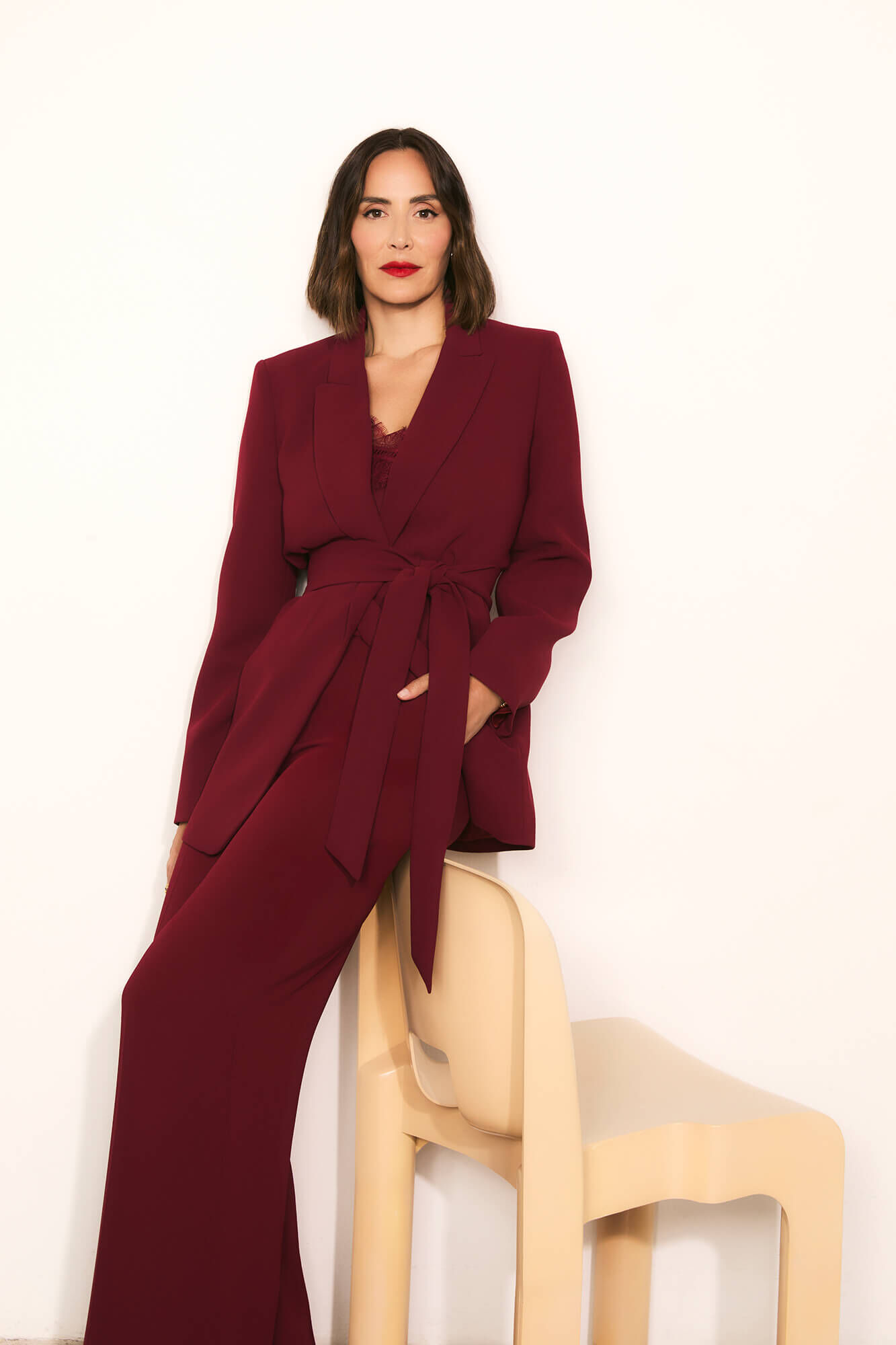 TFP by Tamara Falc&oacute; Blazer with belt