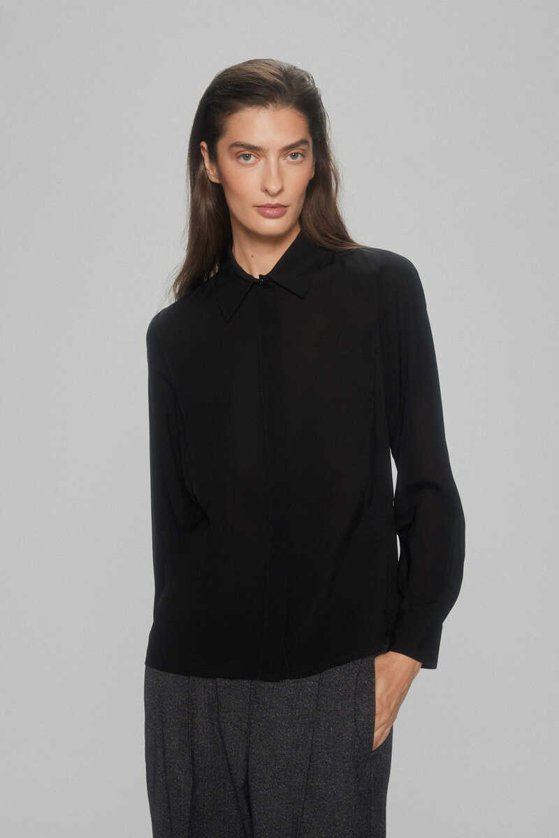 Pedro del Hierro Essential shirt blouse Black