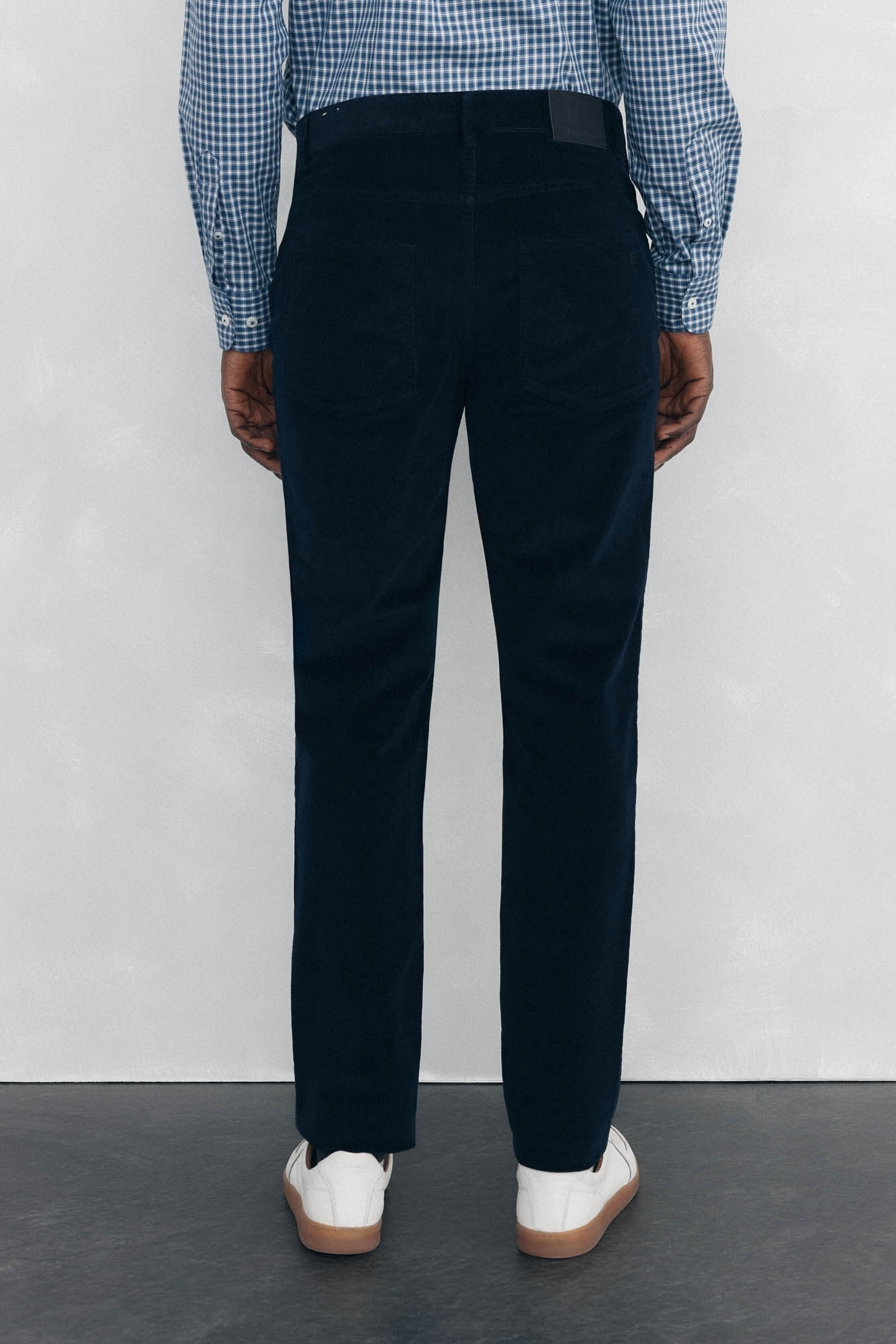 Pedro del Hierro Cal&ccedil;as de veludo slim fit com 5 bolsos Azul