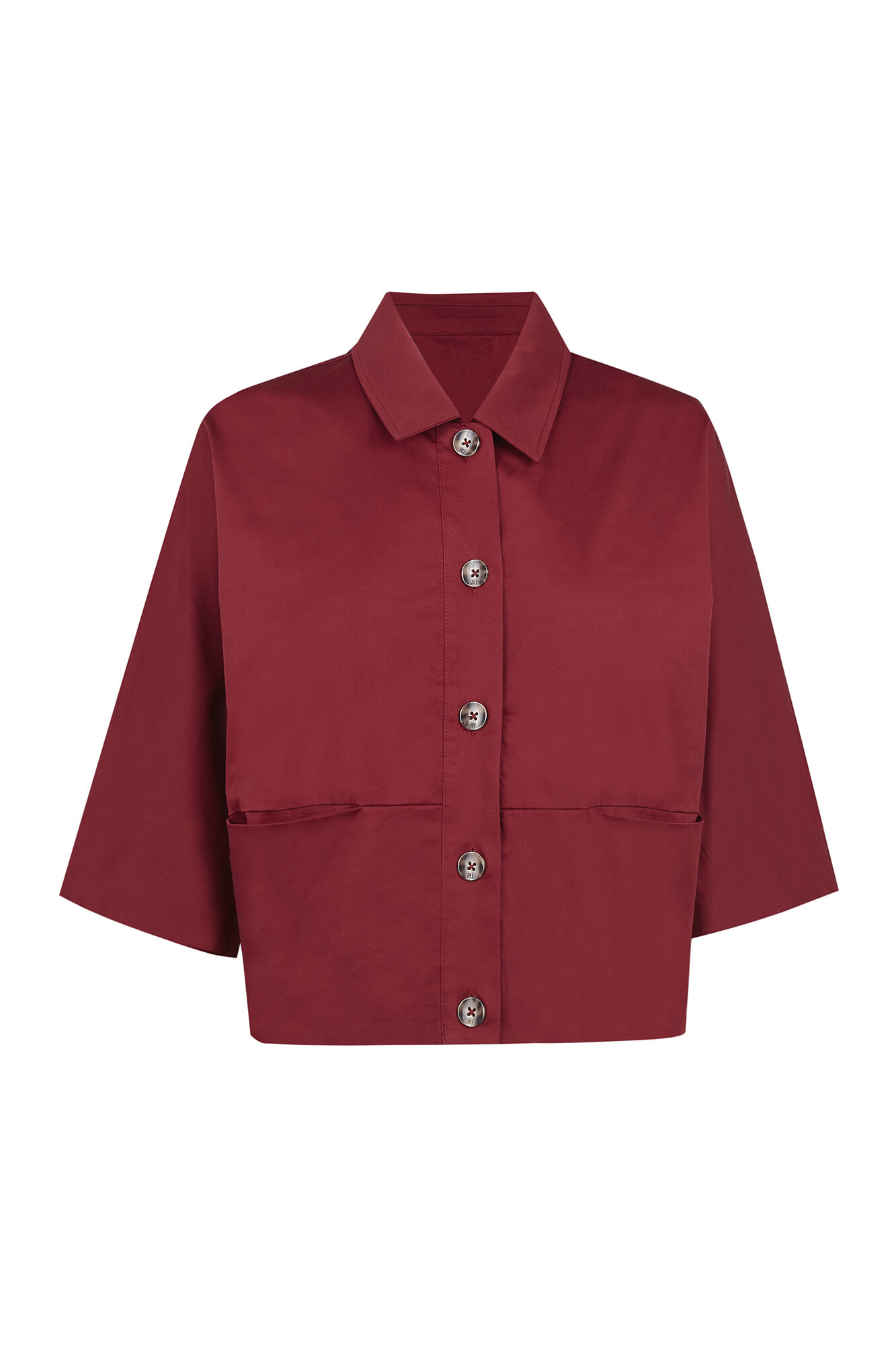 Pedro del Hierro Chaqueta de popel&iacute;n Burdeos