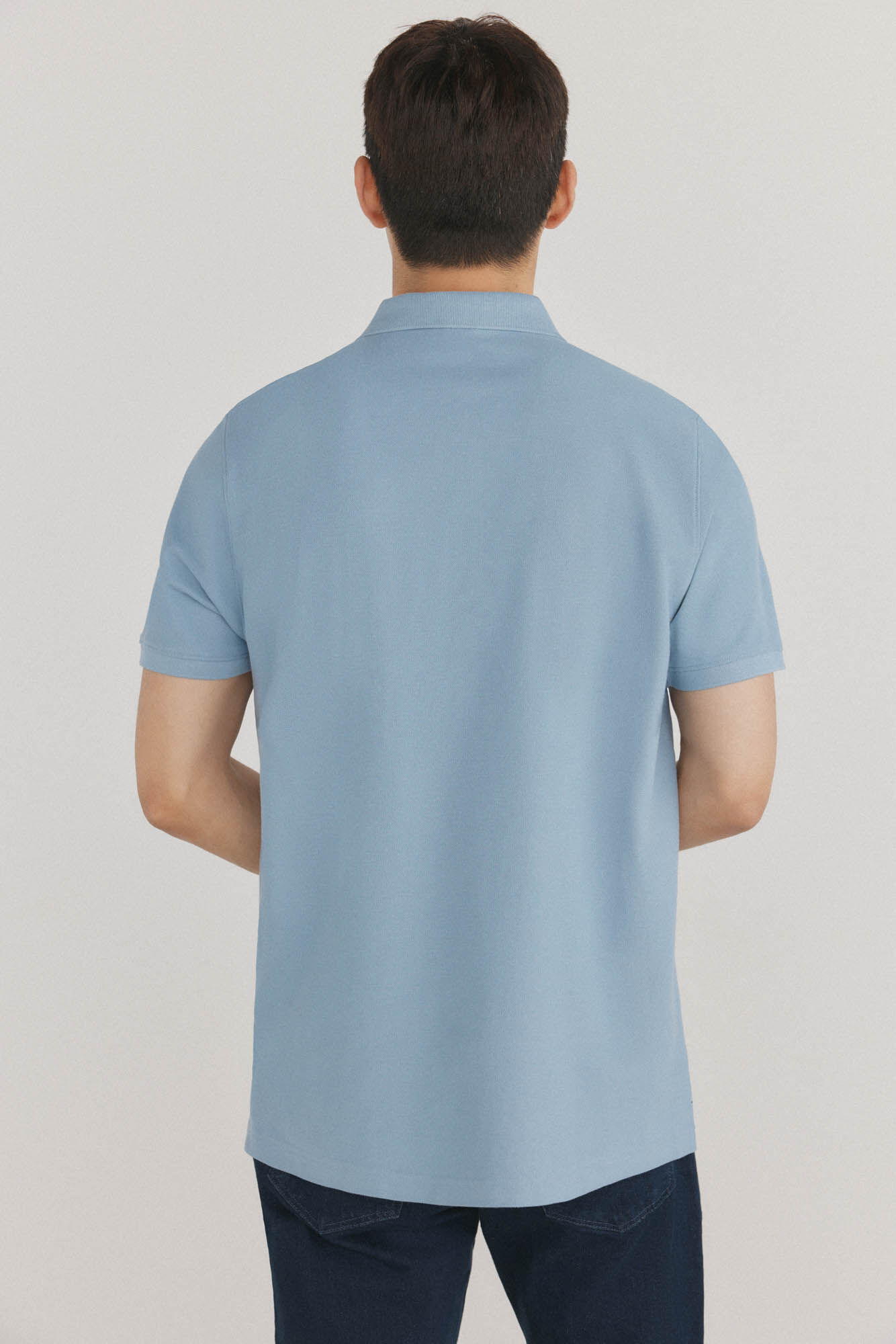 Pedro del Hierro Basic piqu&eacute; polo shirt Blue
