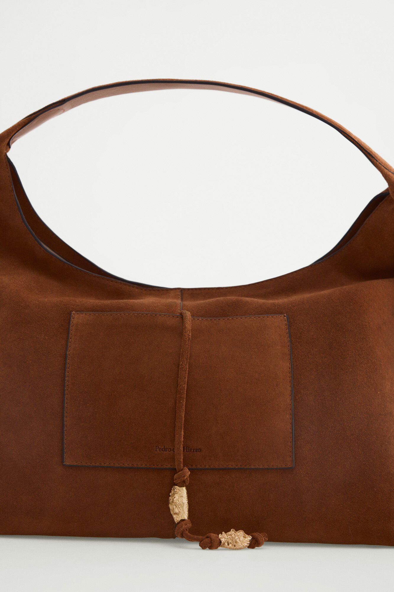 Pedro del Hierro Fringed shoulder bag Brown