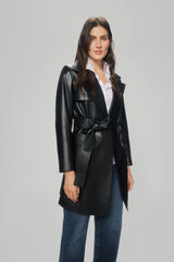 Pedro del Hierro Nappa belted trench Black