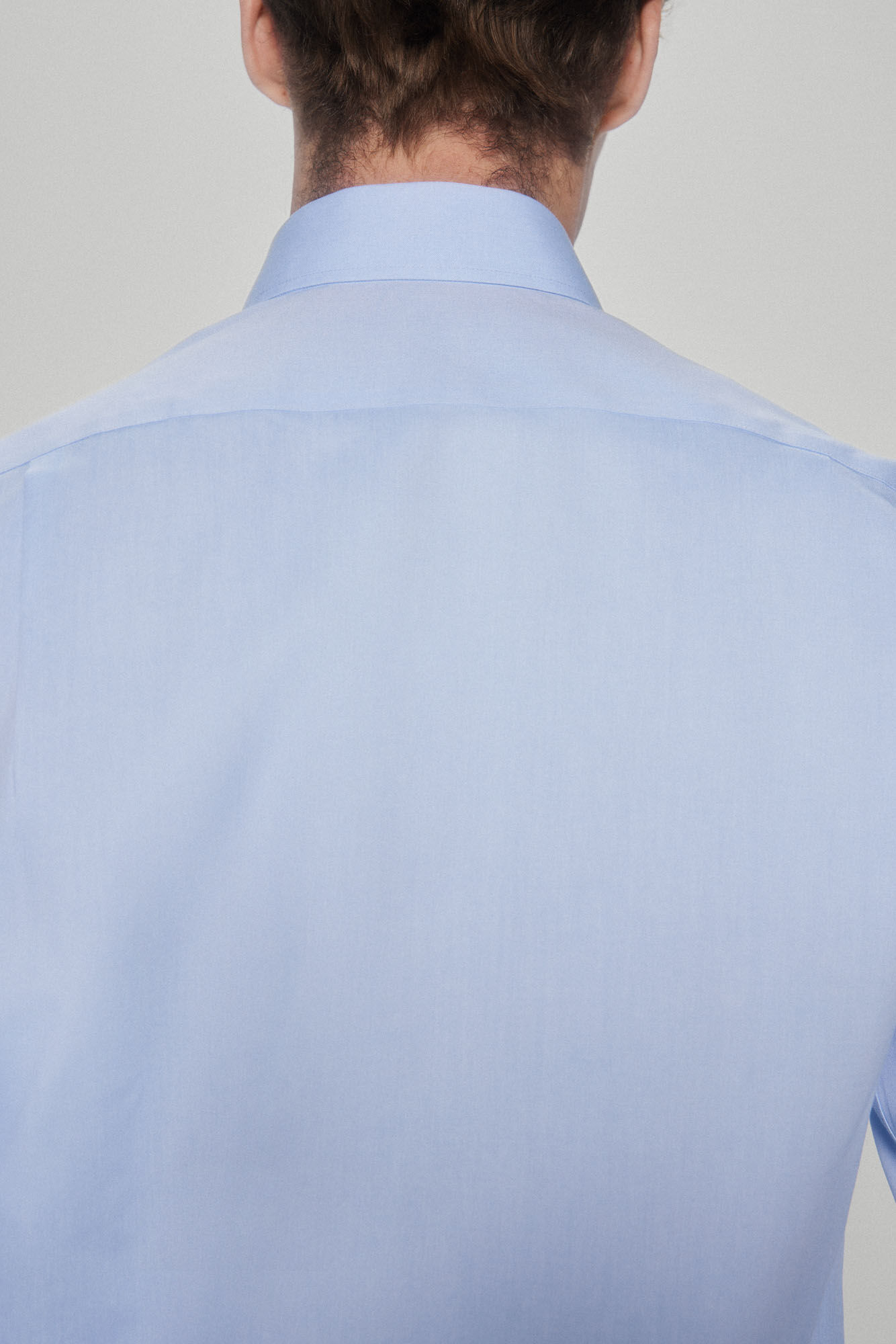 Pedro del Hierro Camisa vestir pinpoint liso non iron + antimanchas Azul