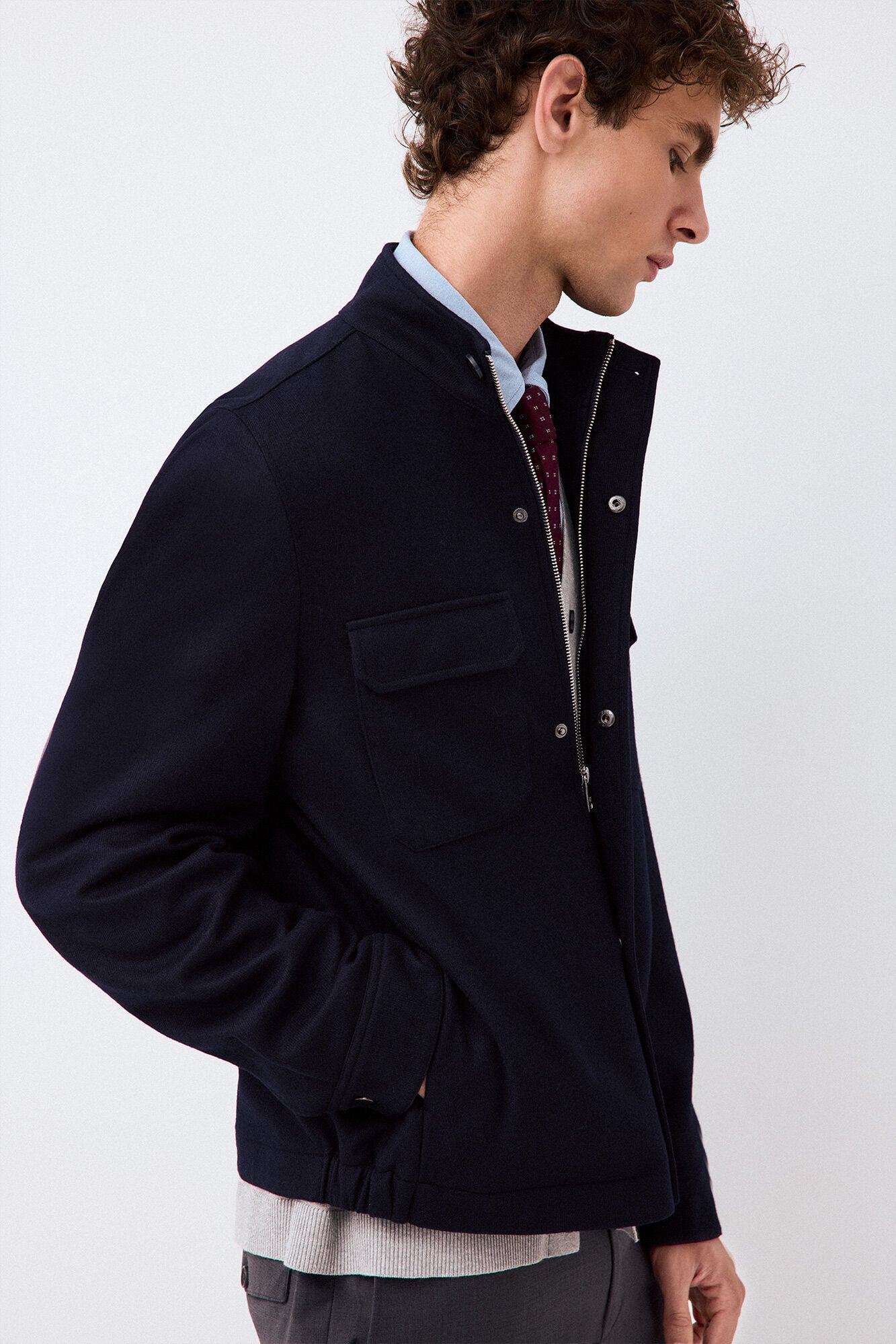 Pedro del Hierro Wool blend knit jacket