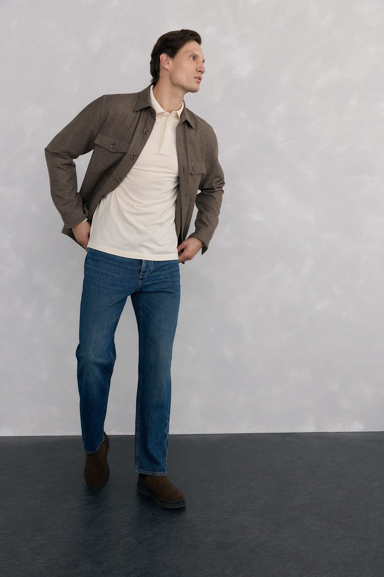 Pedro del Hierro Basic long sleeve polo shirt