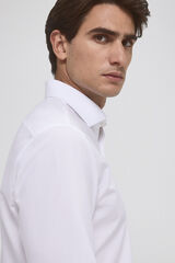 Pedro del Hierro Non-iron + stain-resistant structured dress shirt White