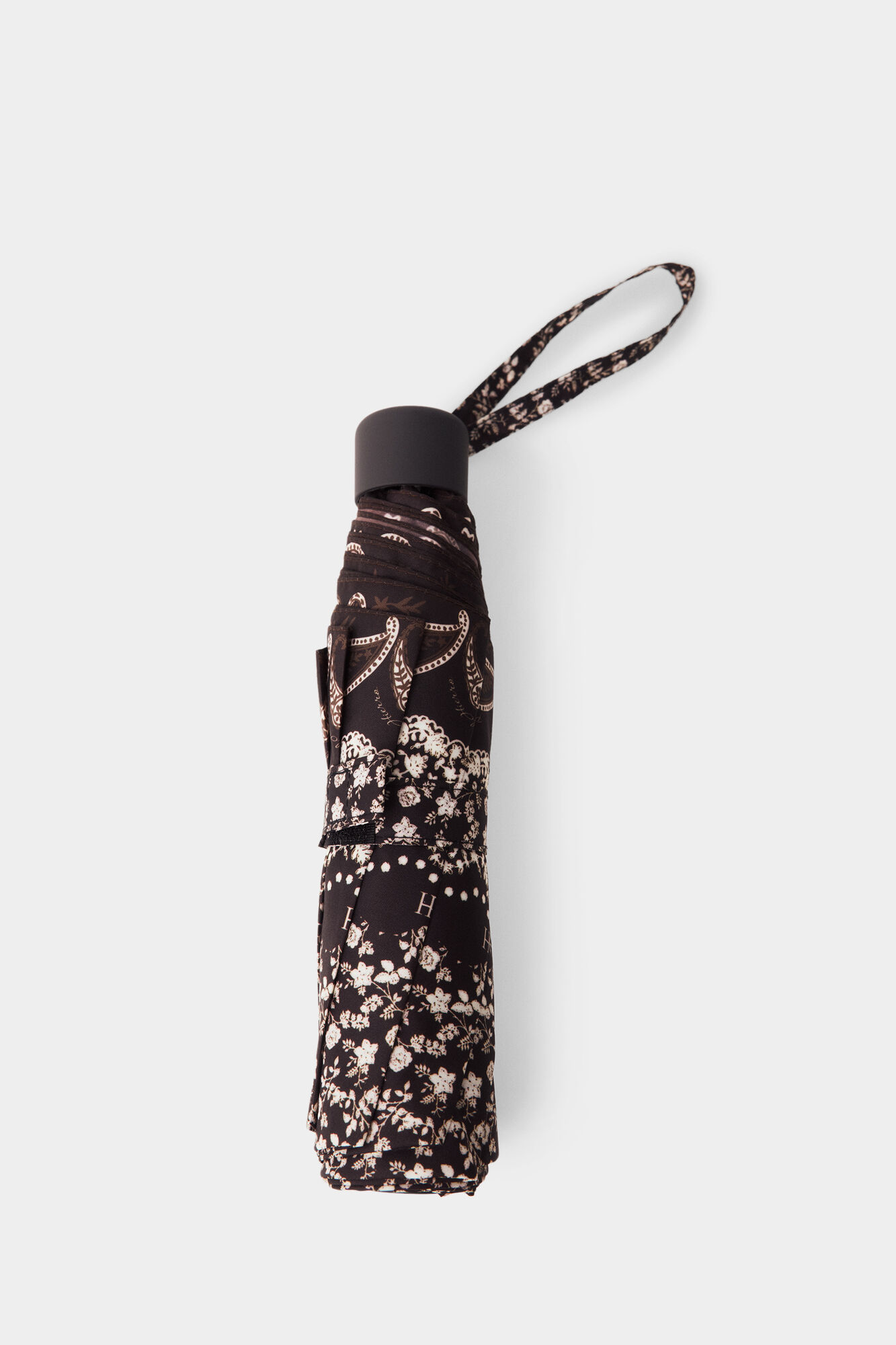 Pedro del Hierro Paraguas flores Marr&oacute;n