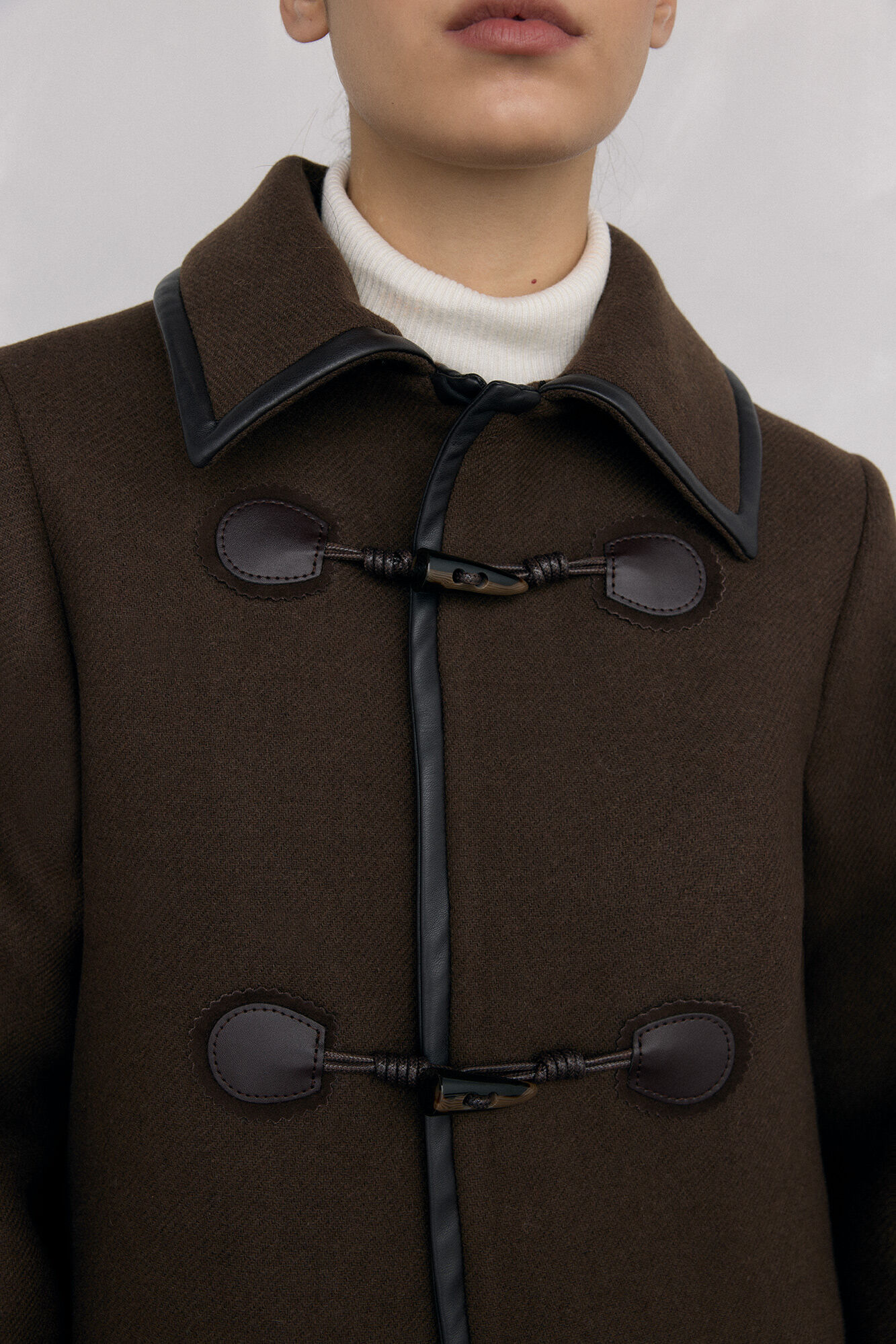 Pedro del Hierro Coat with contrasting details
