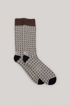 Pedro del Hierro Motif wool socks Grey