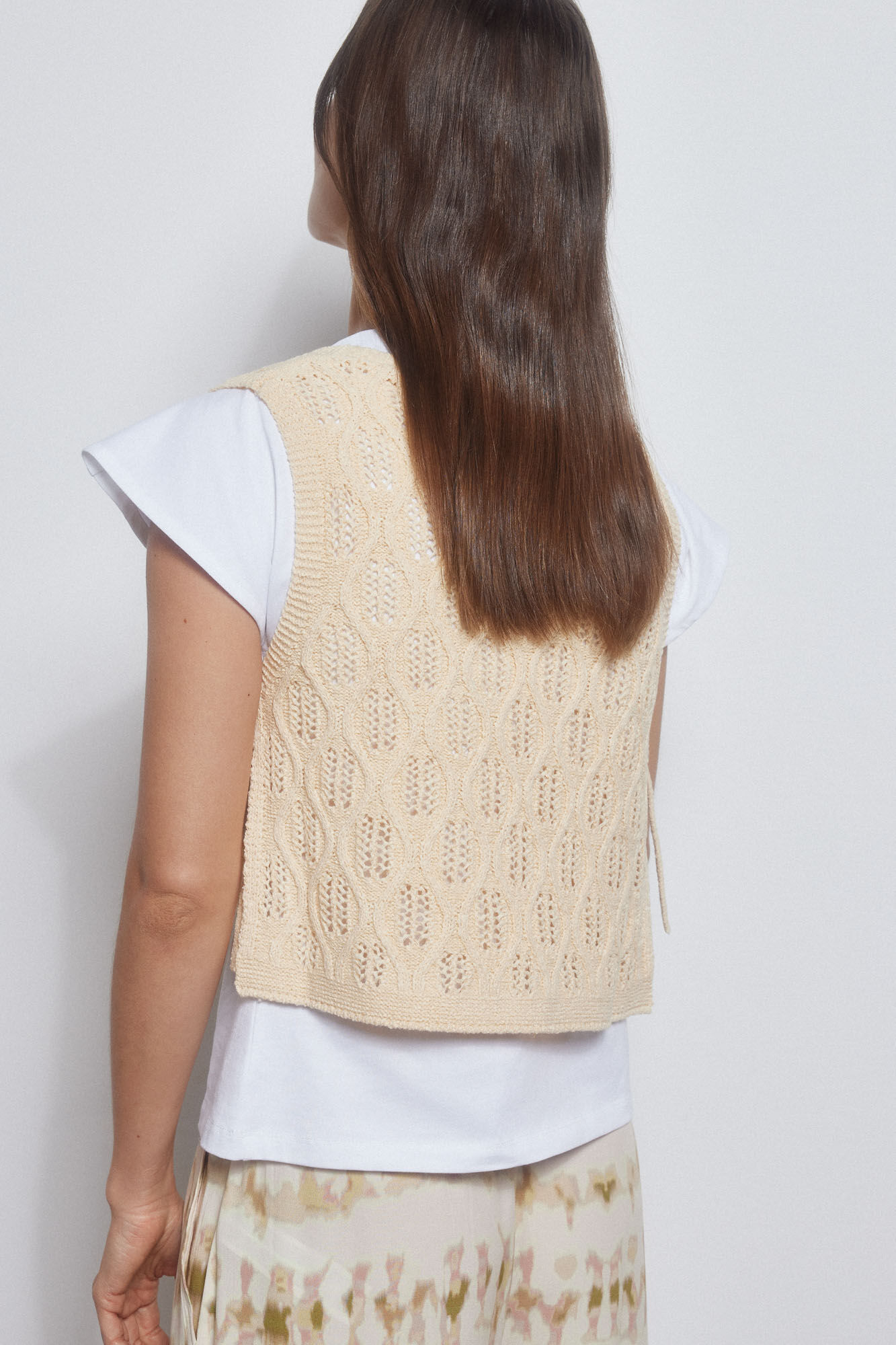 Pedro del Hierro Ecru gilet Beige