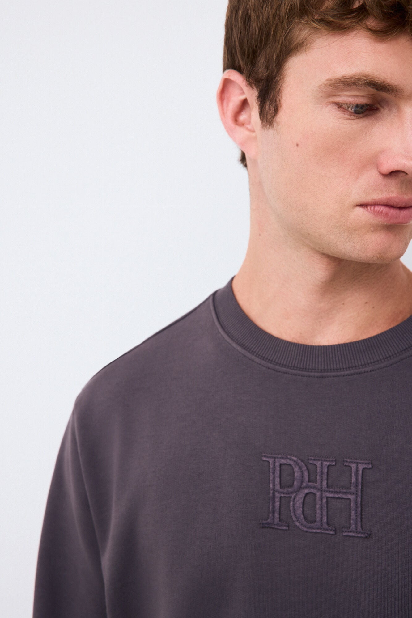 Pedro del Hierro Crew neck logo sweatshirt