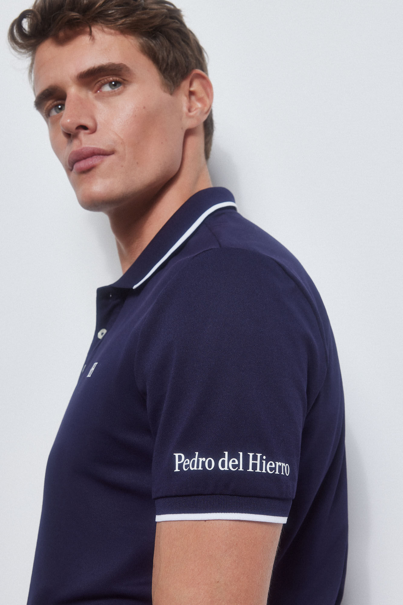 Pedro del Hierro Polo liso t&eacute;cnico GOLF Azul