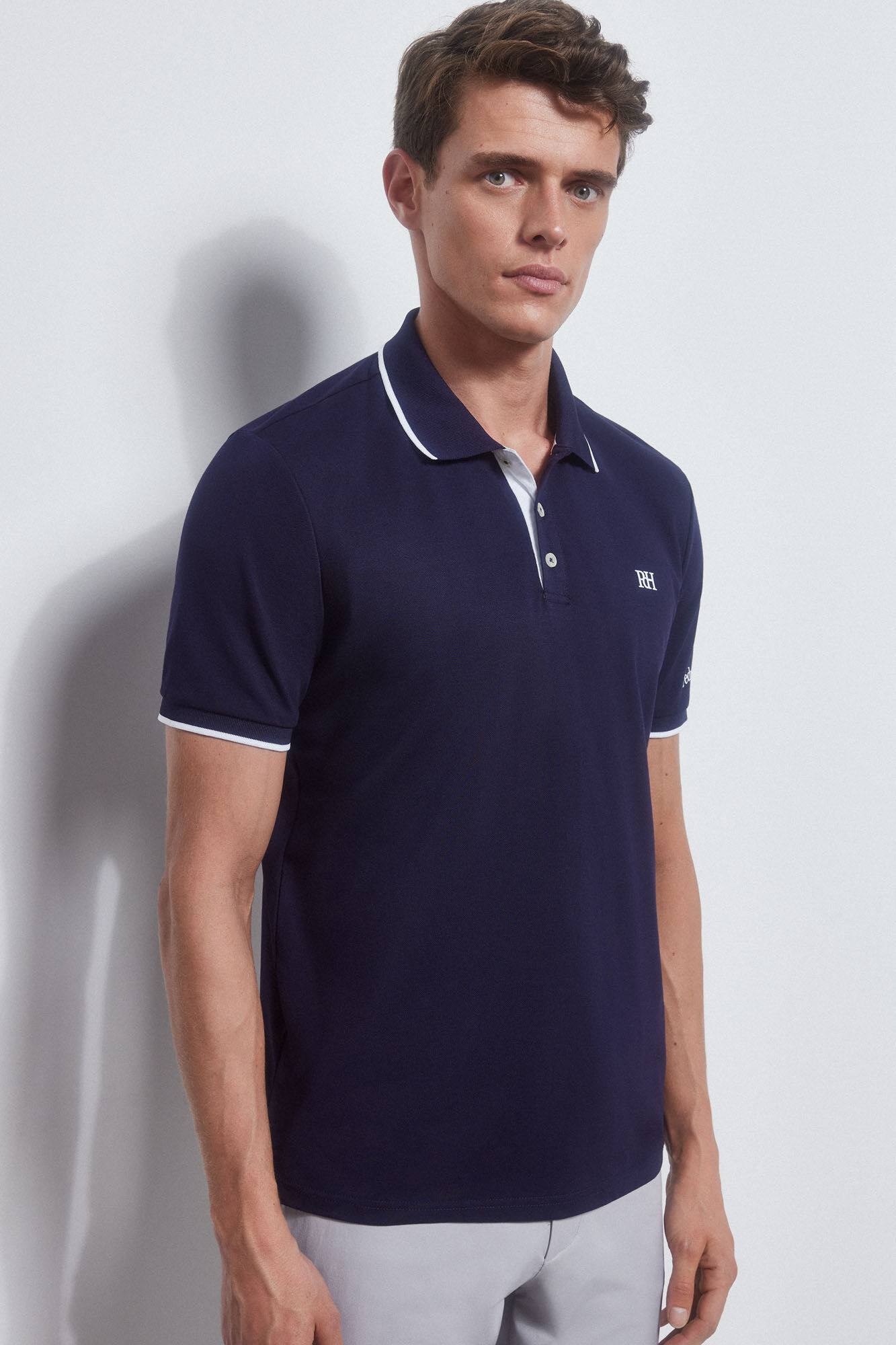 Pedro del Hierro Polo liso t&eacute;cnico GOLF Azul