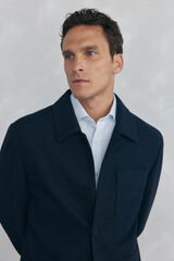 Pedro del Hierro Navy overshirt Blue