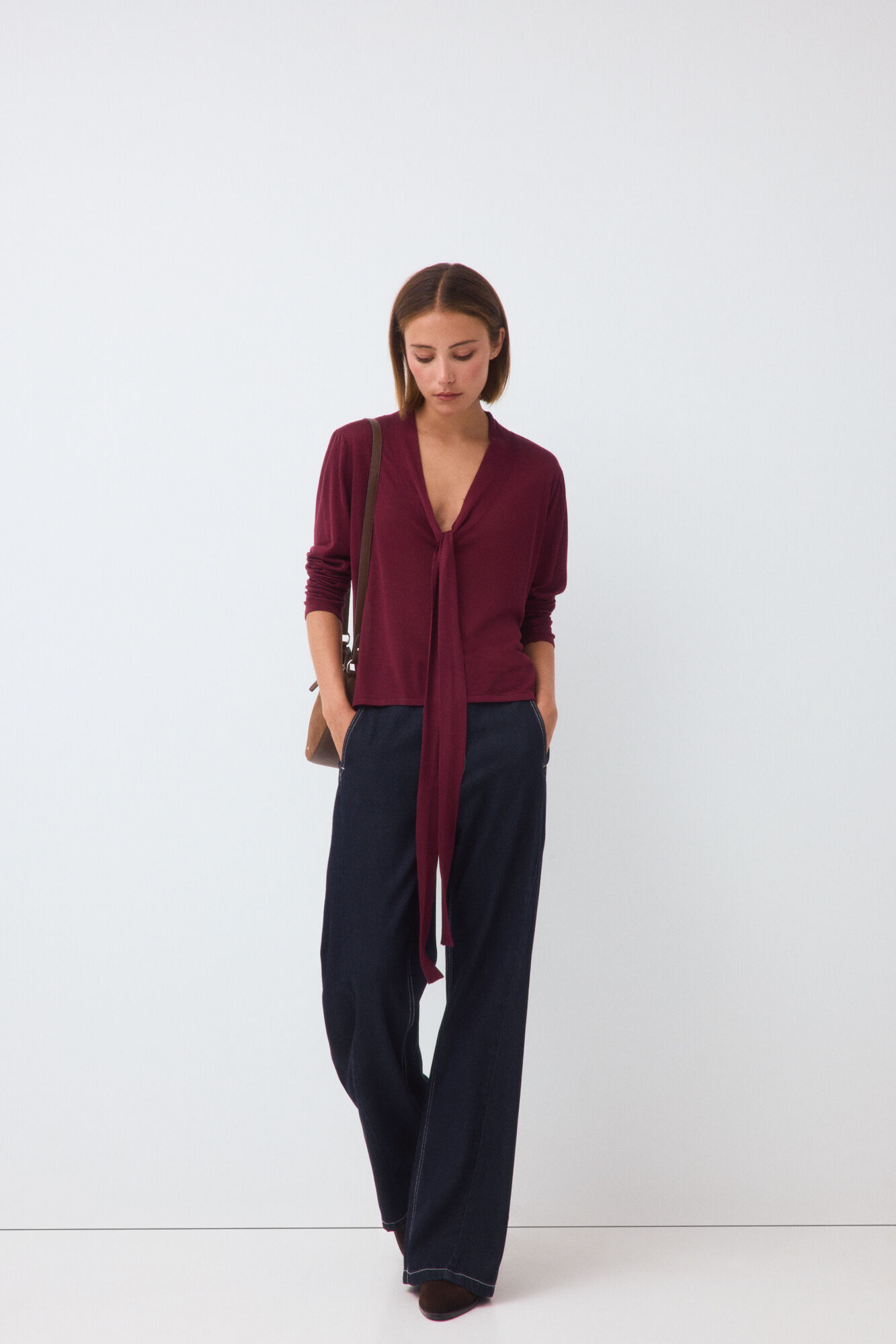 Pedro del Hierro Long sleeve tie jumper