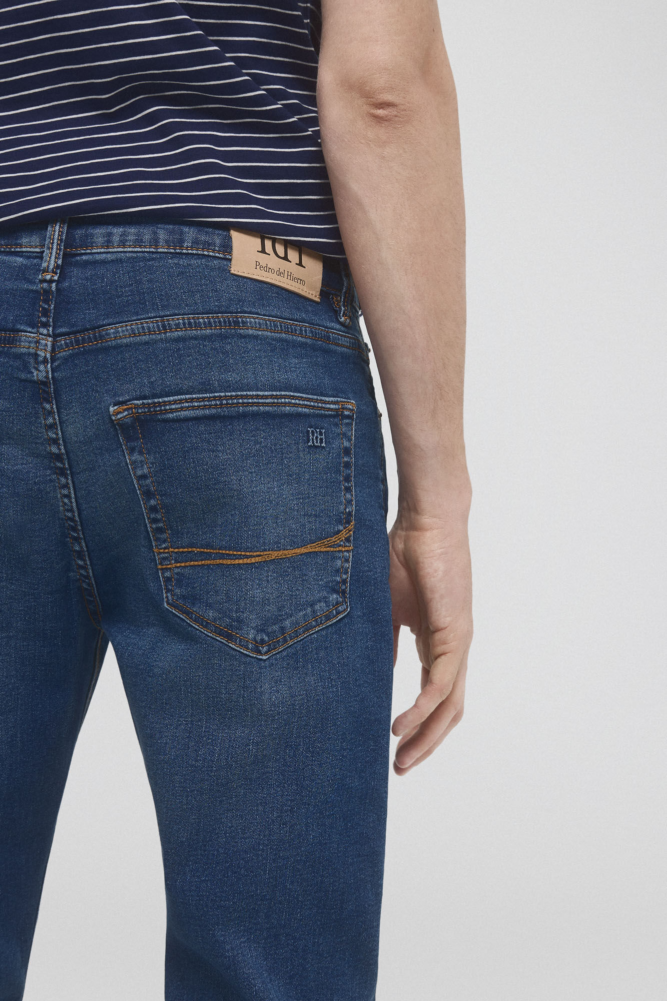 Pedro del Hierro Slim fit Premium Flex lightweight jeans Blue